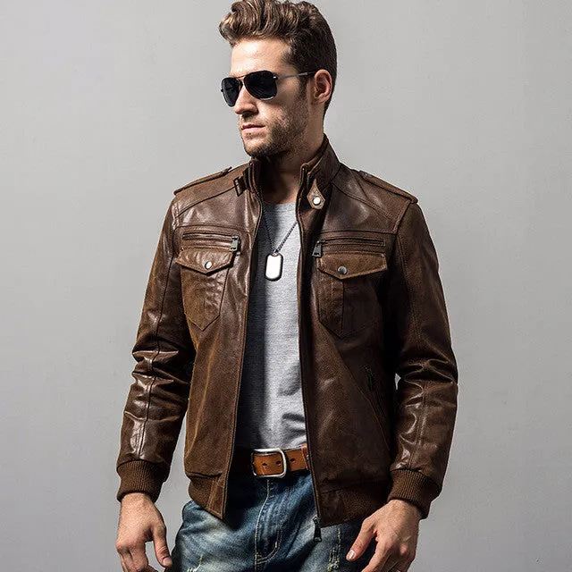 Genuine leather jacket Messoni