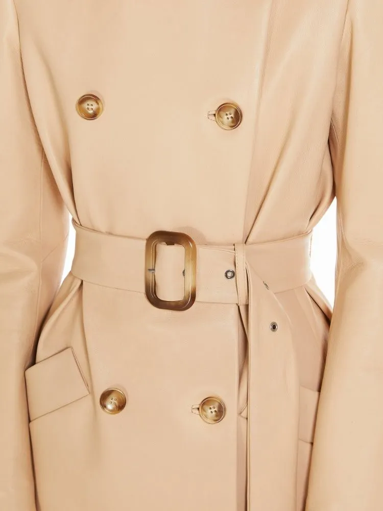 GIOSTRA - NAPPA LEATHER TRENCH COAT