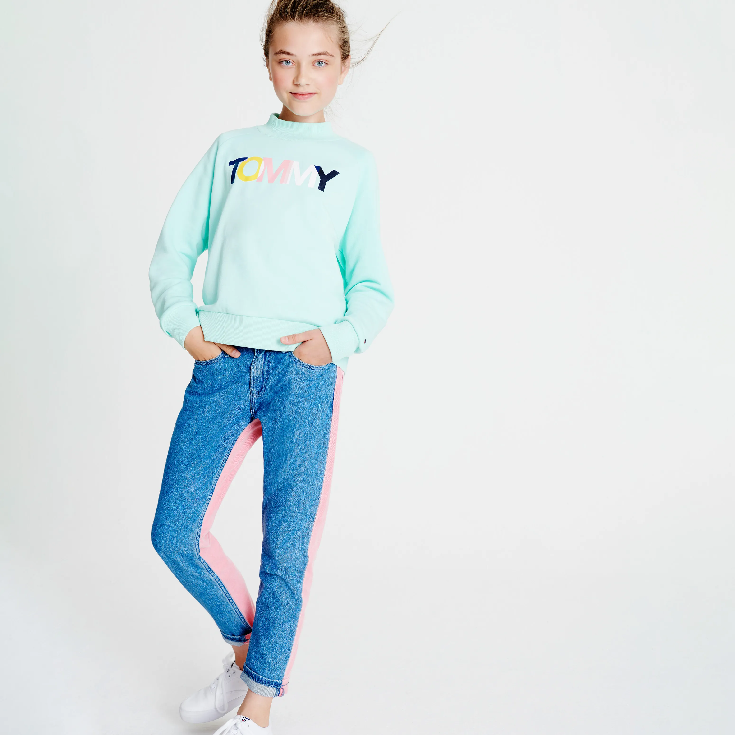 Girls 0-2 Overlap Logo Sweatshirt | Sweatshirts & Hoodies | Tommy Hilfiger