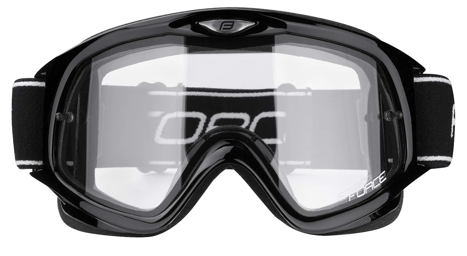 glasses FORCE Downhill - Black/Transparent