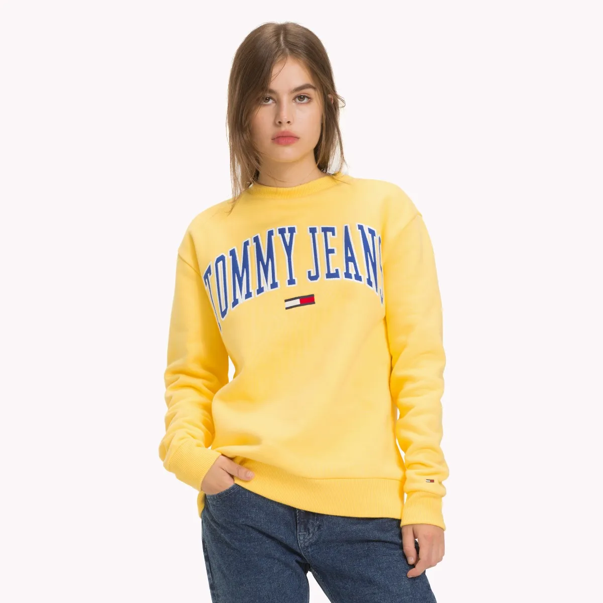 Gold Tommy Classics Logo Sweatshirt | Sweatshirts & Hoodies | Tommy Hilfiger