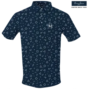 Golf Memphis Geometric Men's Polo