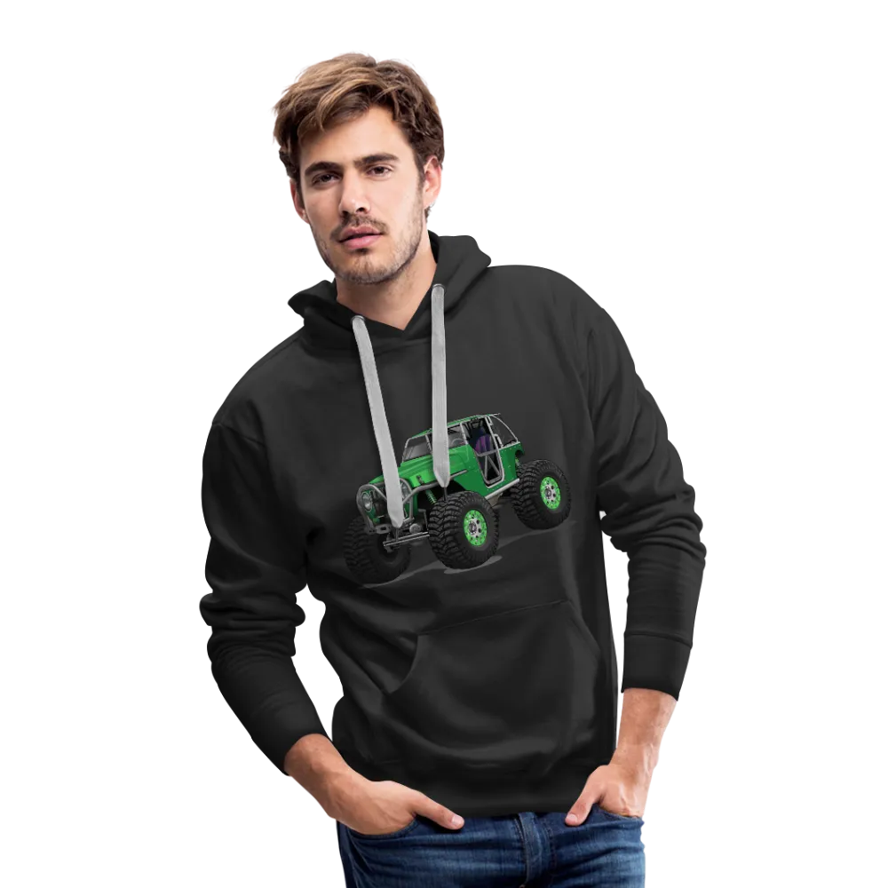 Green Jeep Rocktoy Rock Climber Car Art Men’s Premium Hoodie