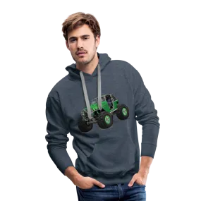 Green Jeep Rocktoy Rock Climber Car Art Men’s Premium Hoodie