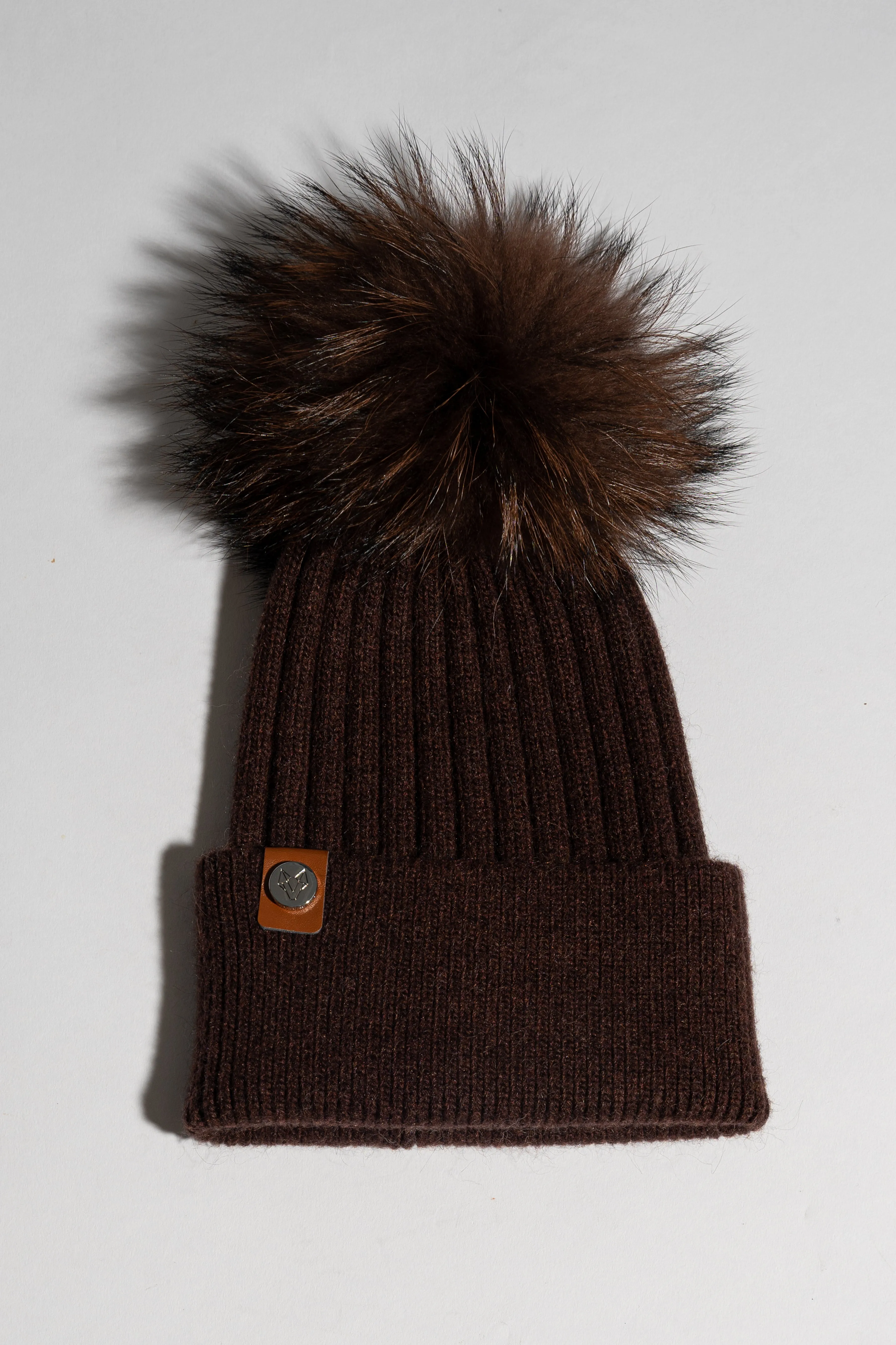 Harley Pom Pom Hat - Brown