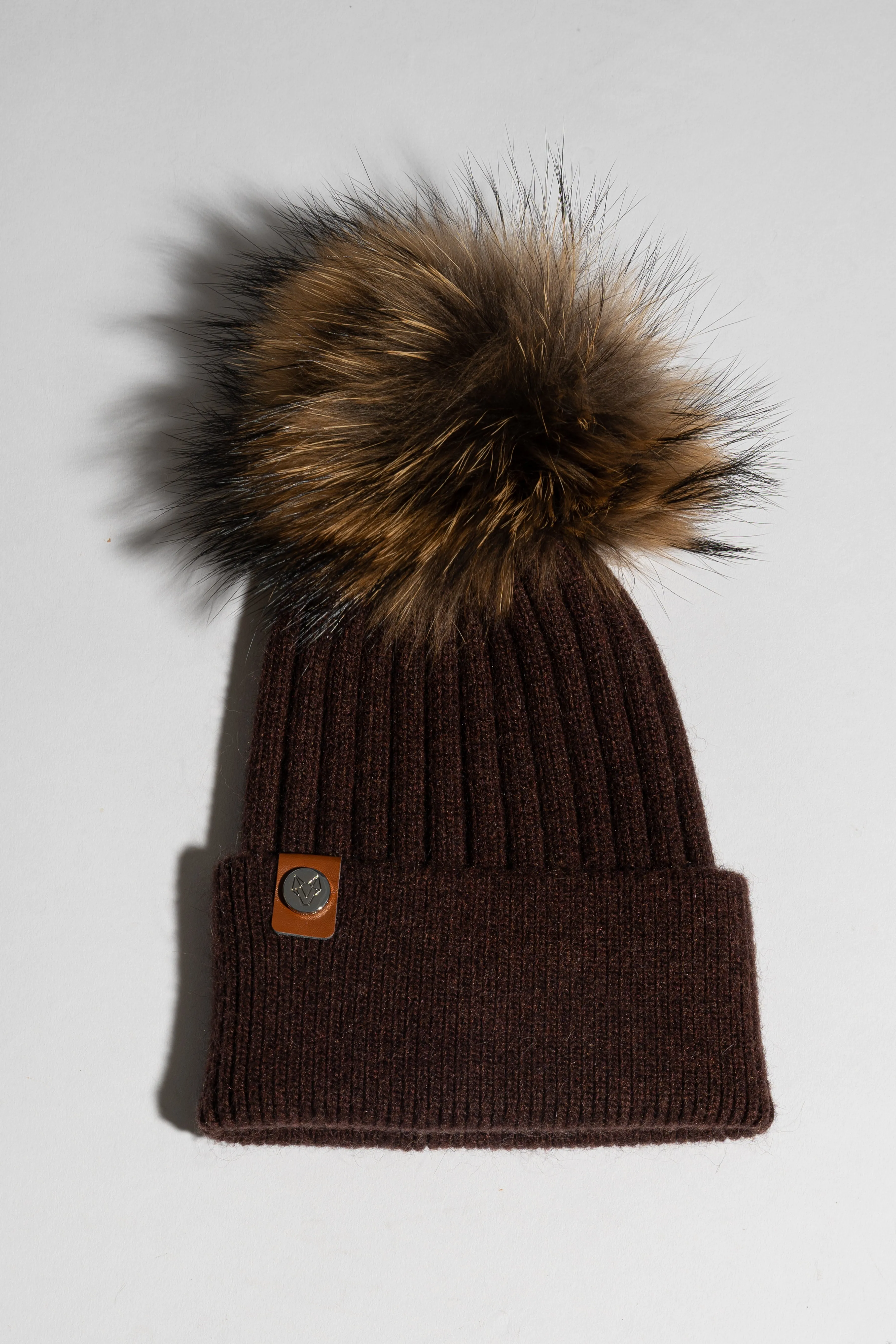 Harley Pom Pom Hat - Brown