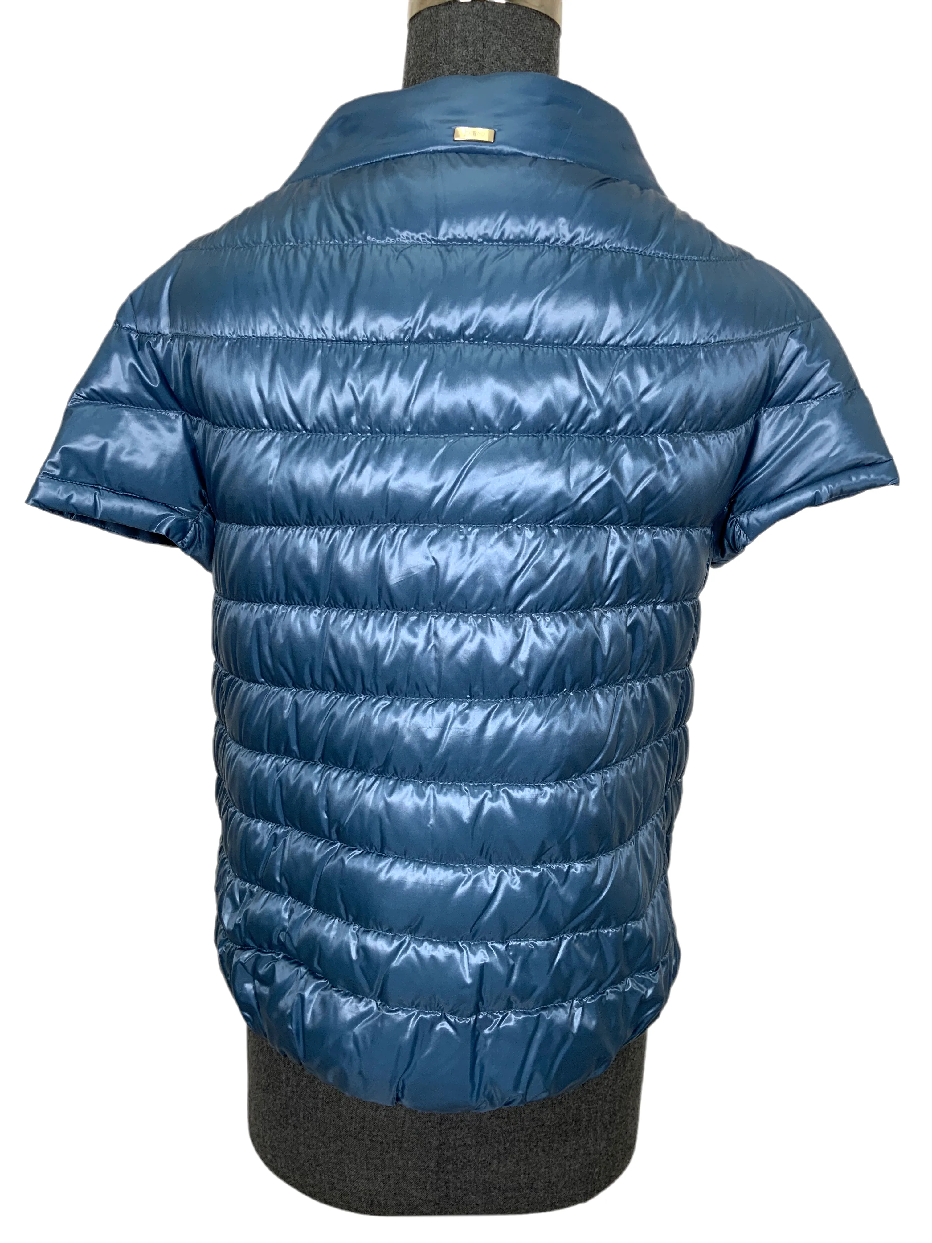 Herno Cap Sleeve Quilted Down Puffer Jacket Size M