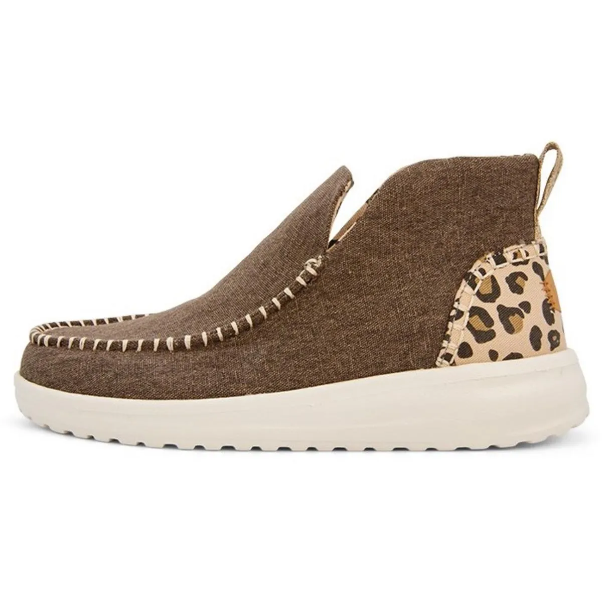 HEYDUDE Denny Heavy Canvas Boot Leopard