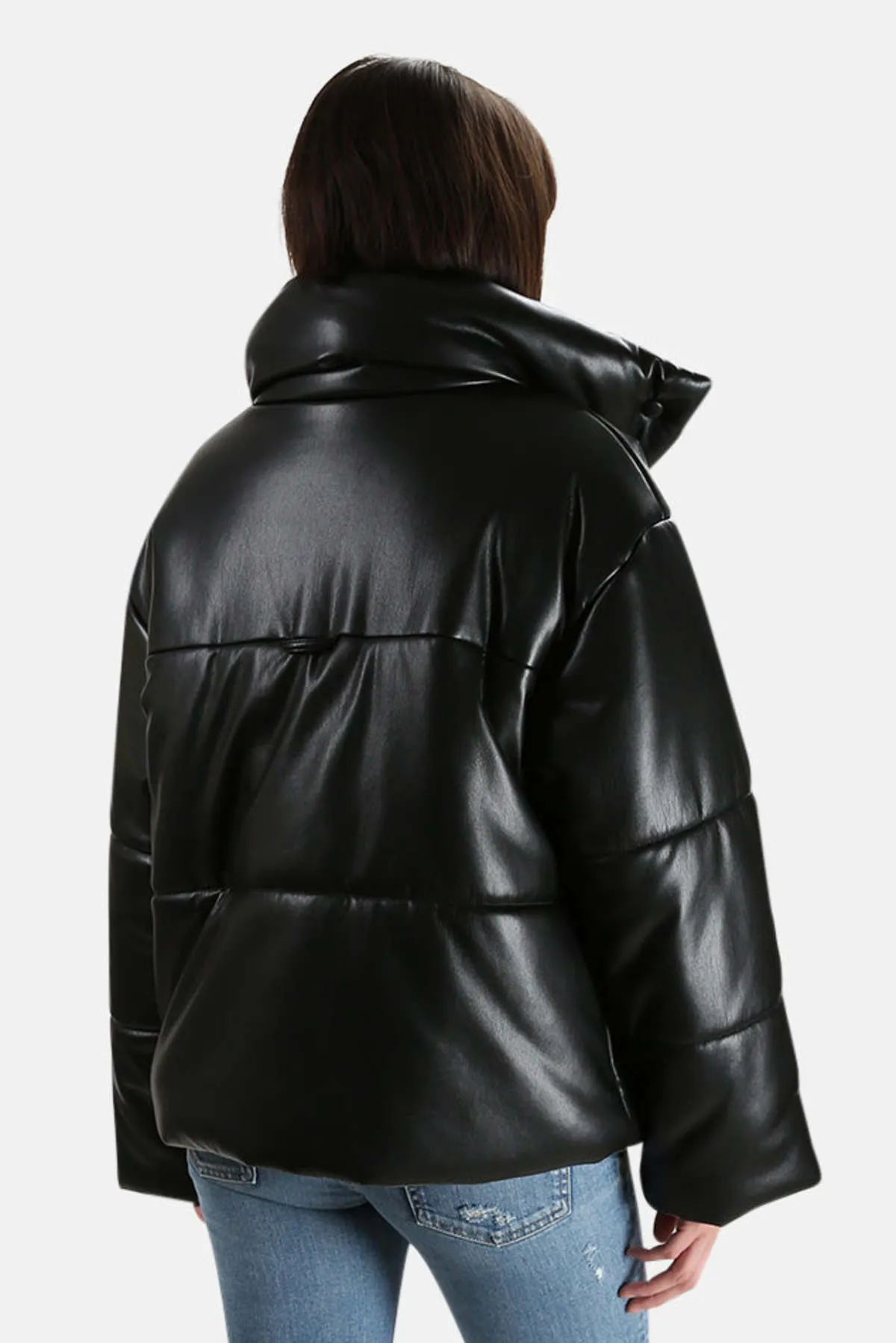 Hide Puffer Jacket - Black