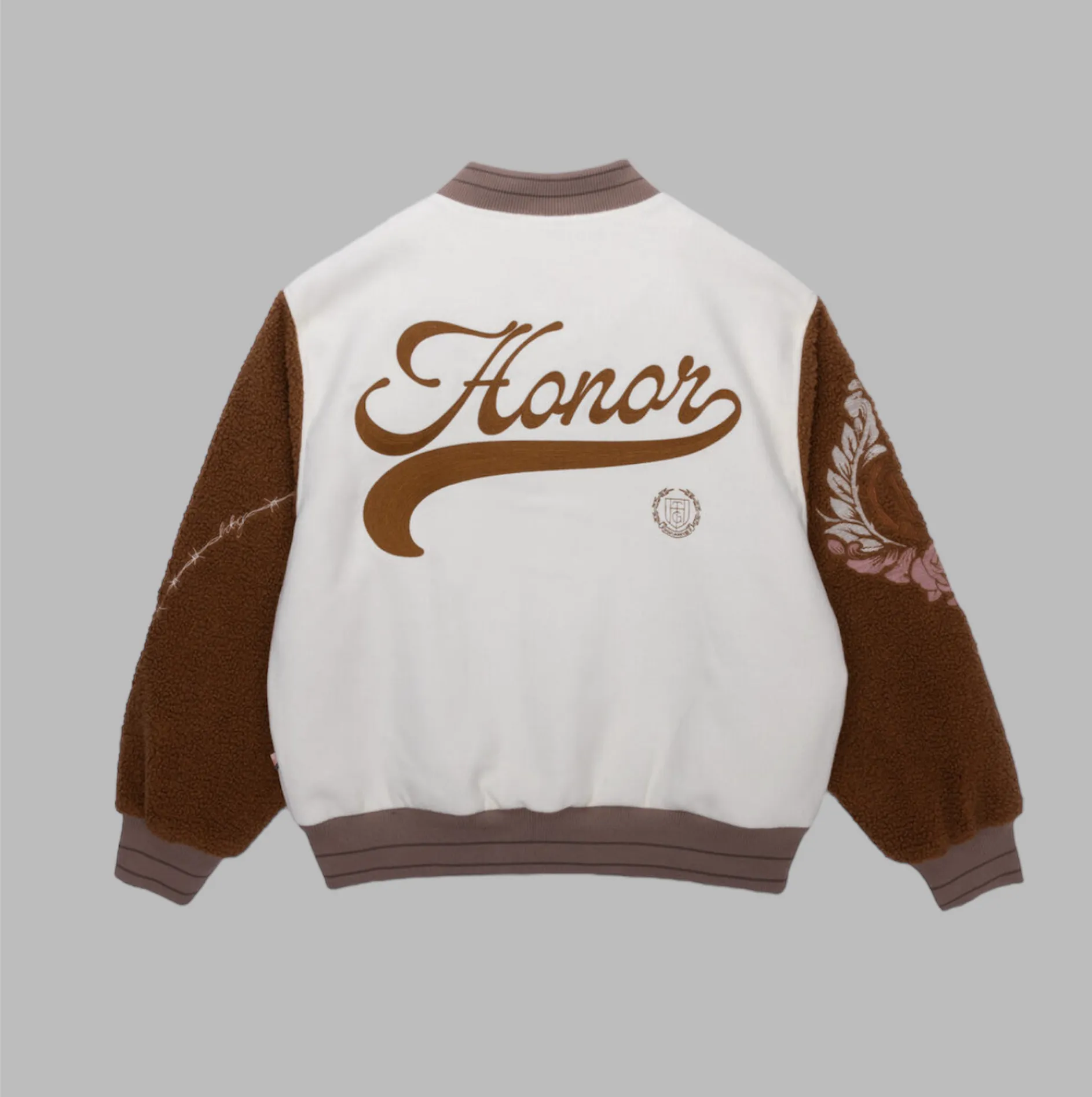 Honor the Gift HTG Letterman Jacket Bone