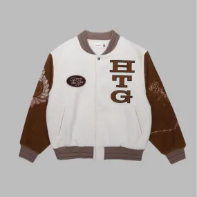 Honor the Gift HTG Letterman Jacket Bone