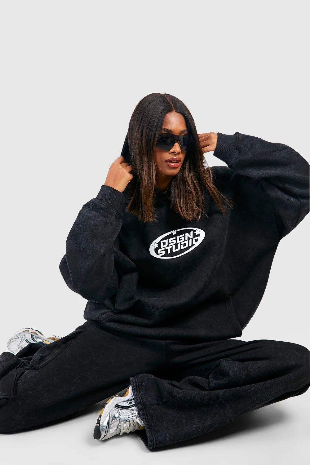 Hoodies & Sweatshirts | Dsgn Studio Oversized Washed Hoodie | boohoo