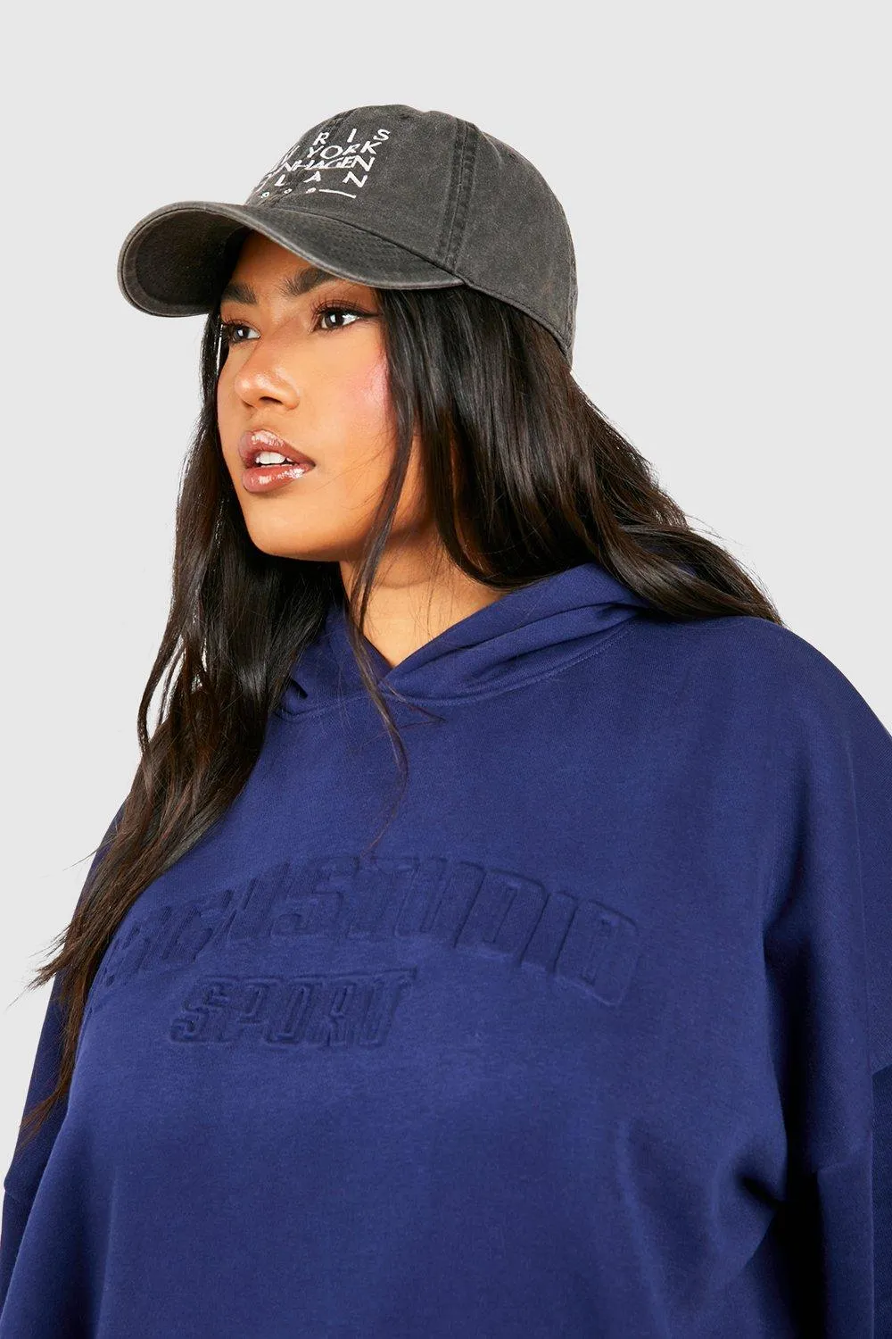 Hoodies & Sweatshirts | Plus Dsgn Studio Embossed Oversized Hoodie | boohoo