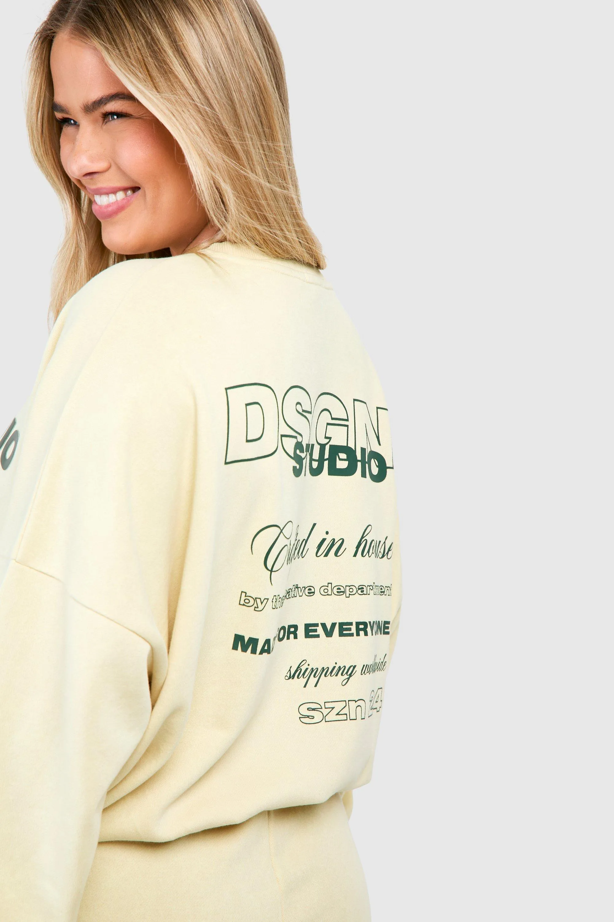 Hoodies & Sweatshirts | Plus Dsgn Studio Washed Oversized Sweatshirt | boohoo