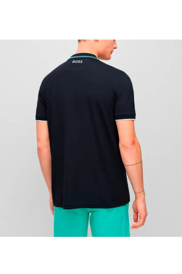 Hugo Boss Paddy Pro Contrast Polo Navy