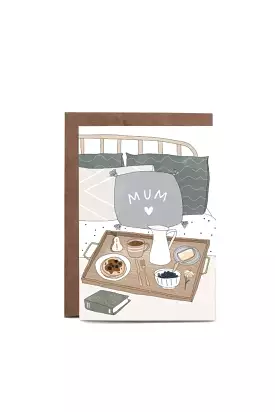 In The Daylight - Greeting Card - Breakfast In Bed - Mothers Day