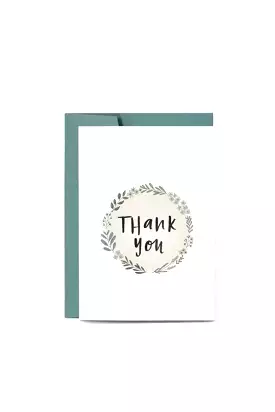 In The Daylight - Thank You Wreath - Greeting Card