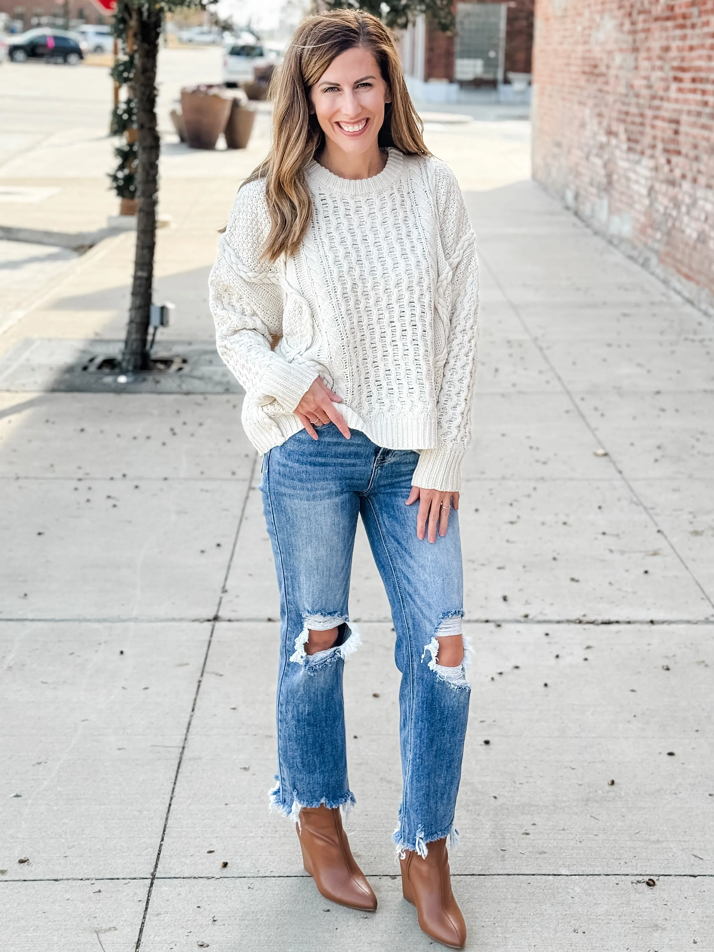 Juliana Cable Knit Sweater