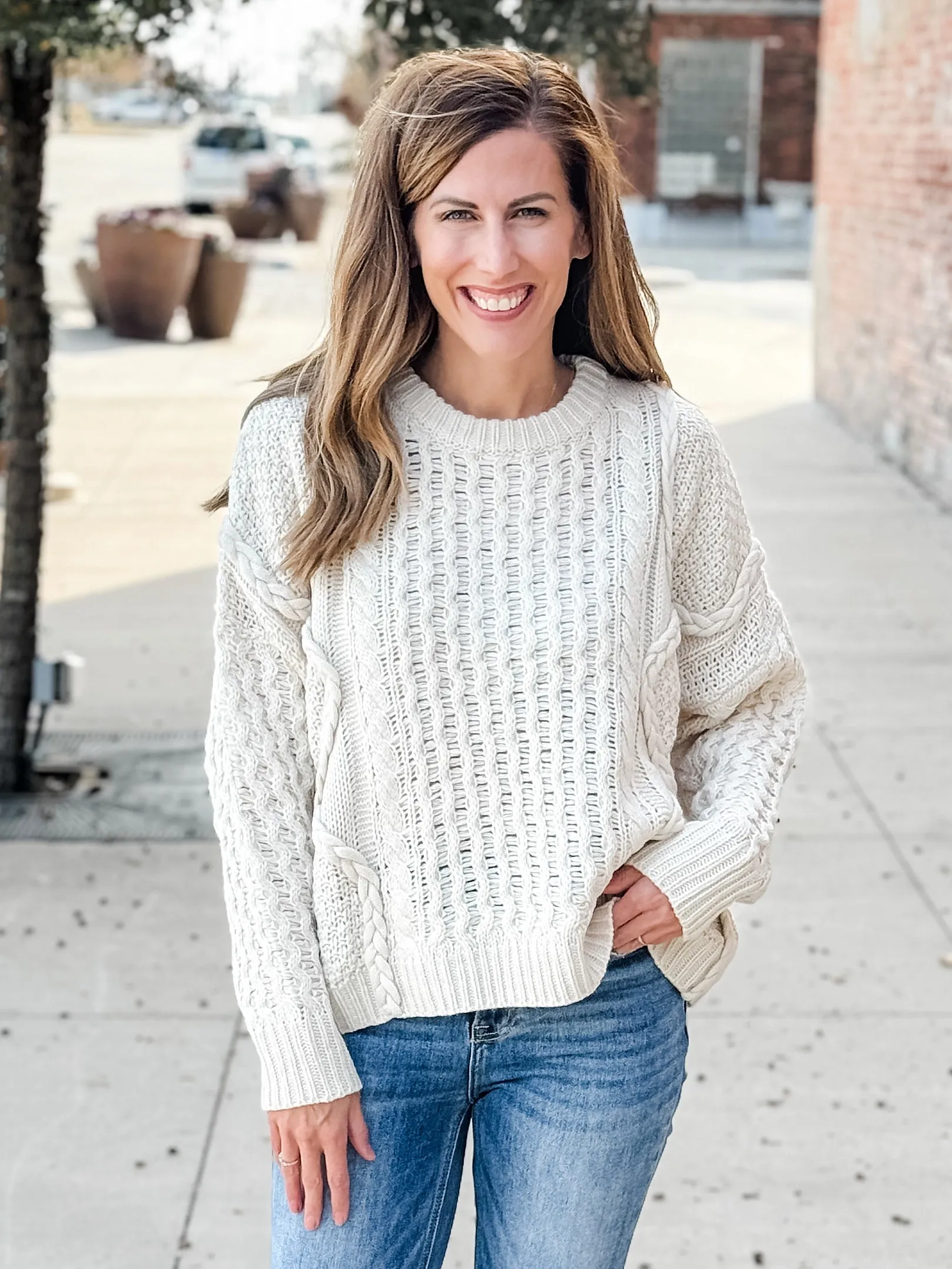 Juliana Cable Knit Sweater