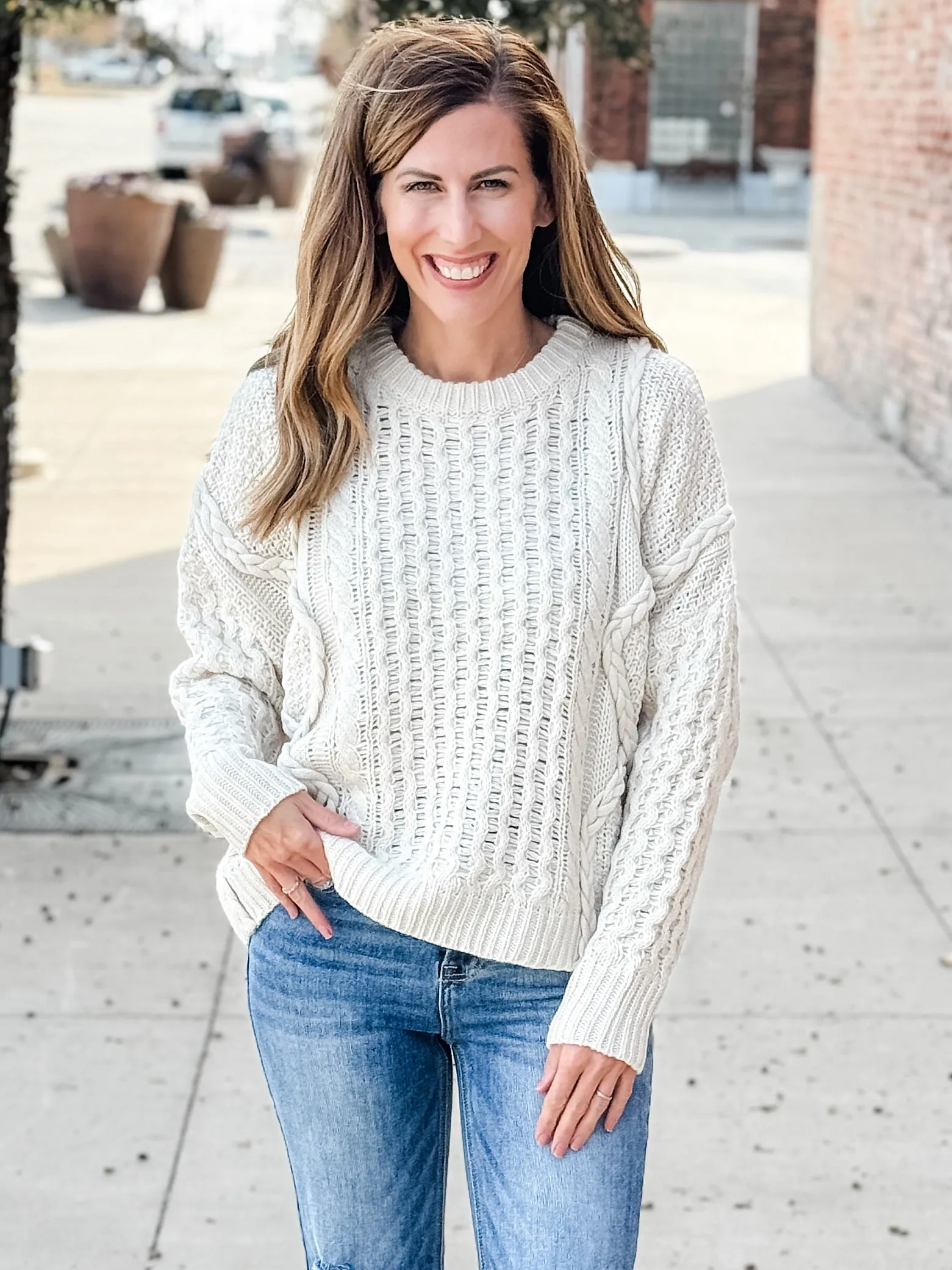 Juliana Cable Knit Sweater