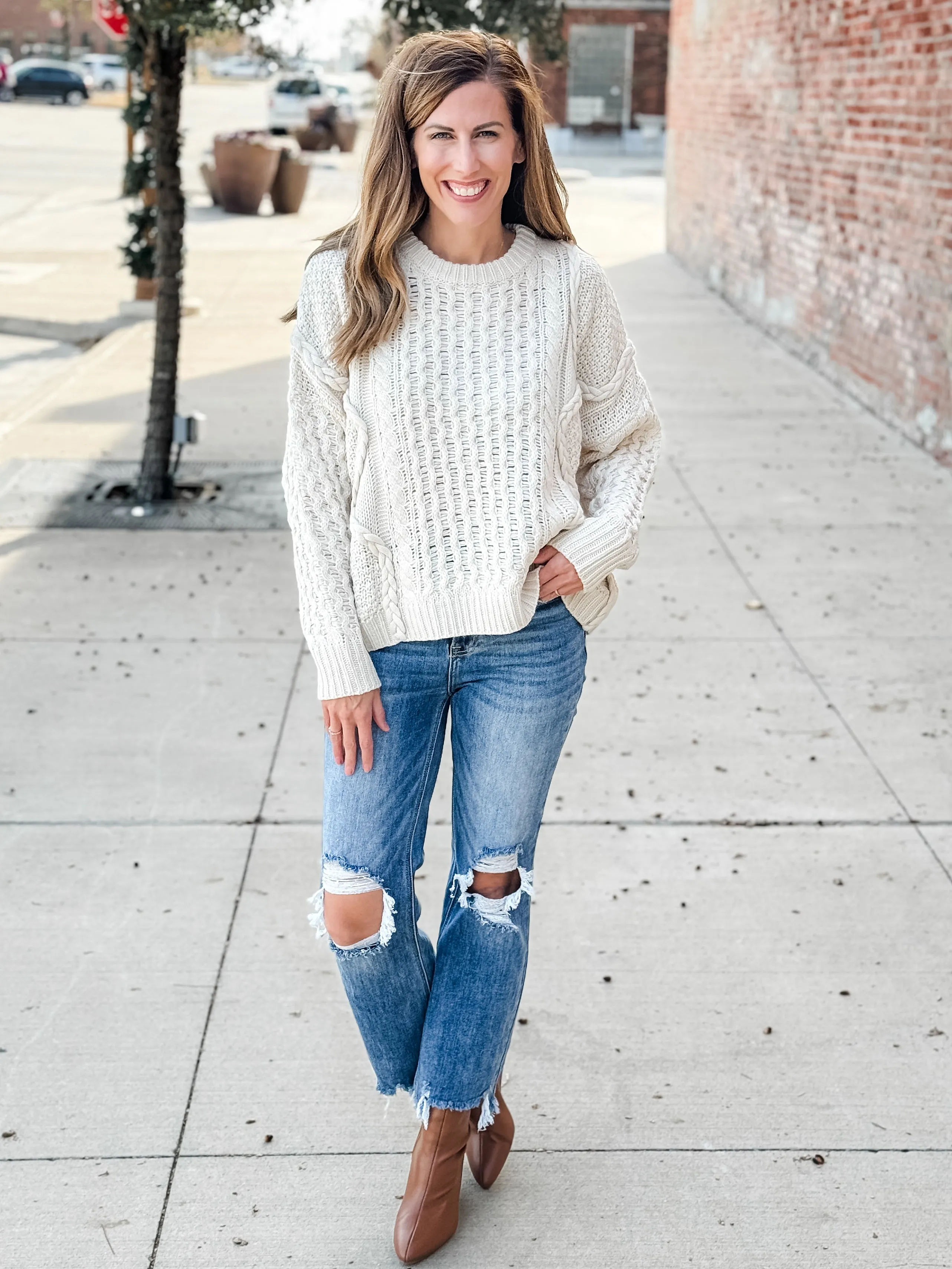 Juliana Cable Knit Sweater