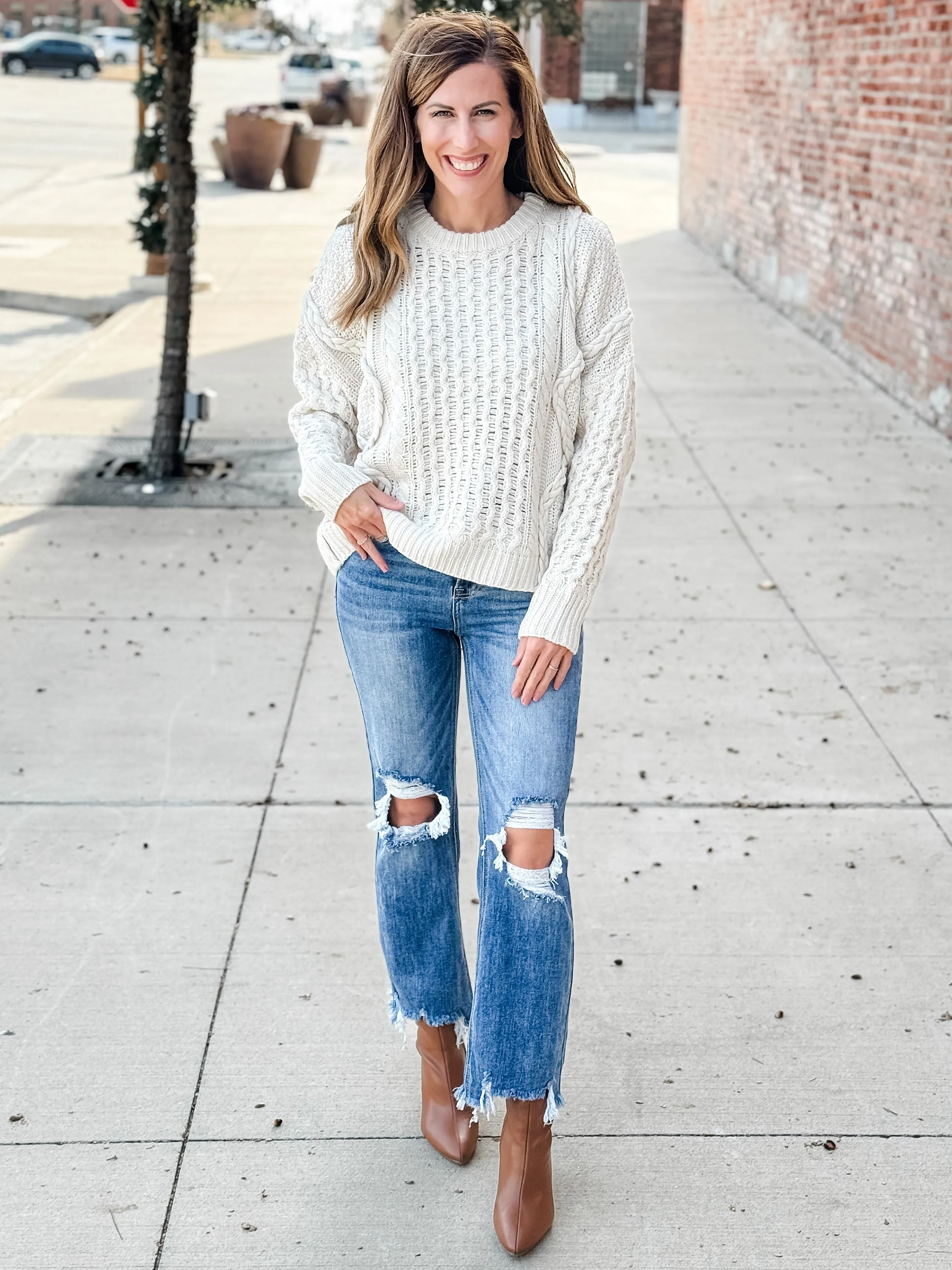 Juliana Cable Knit Sweater