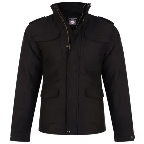 Kam Moleskin Coat - Black