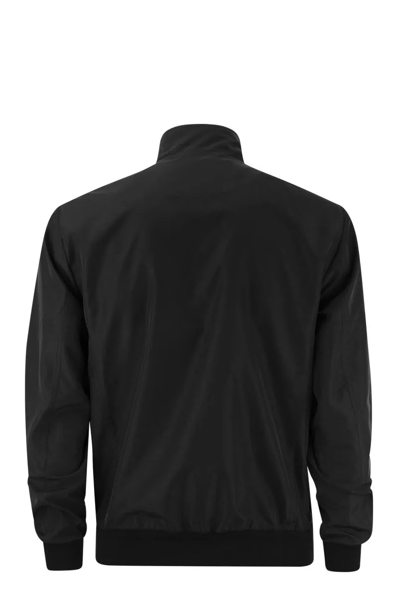 KITON Men's Lightweight Black Bomber Jacket - SS24