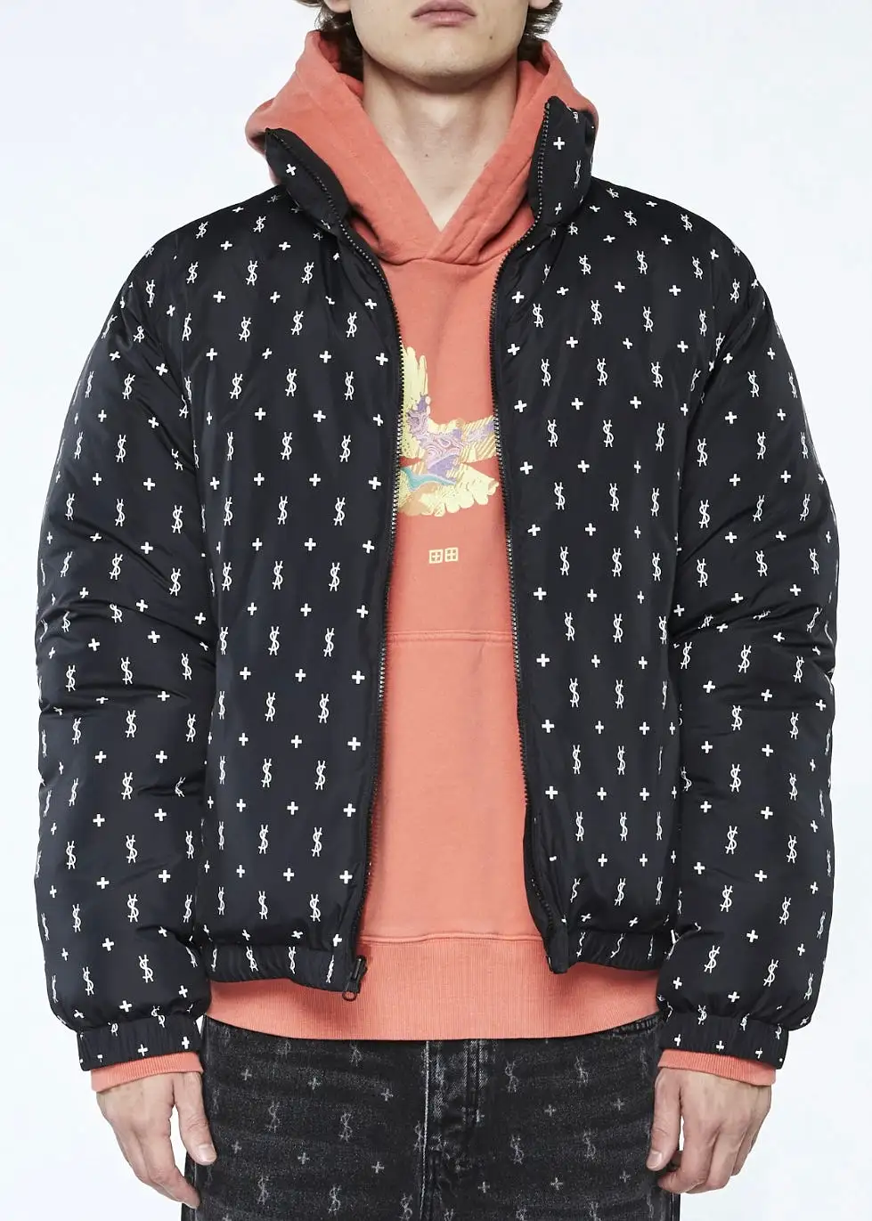 Ksubi Flight Puffer Reversible Black Jacket