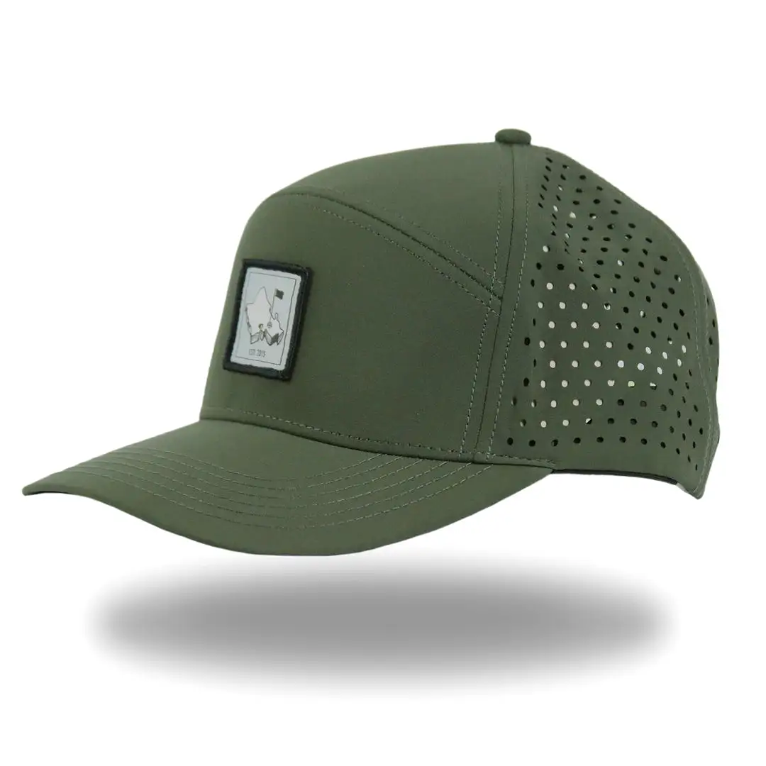 Lau Lau Hybrid - OGA 6 Panel Hybrid Snapback - Lau Lau Green