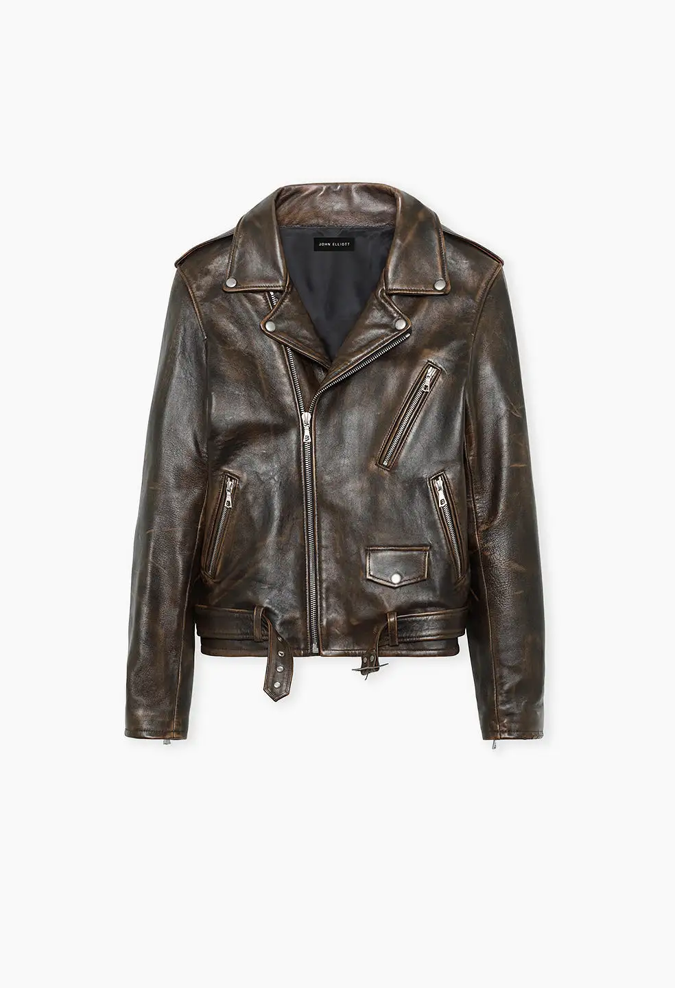 Leather Moto Jacket  / Tobacco