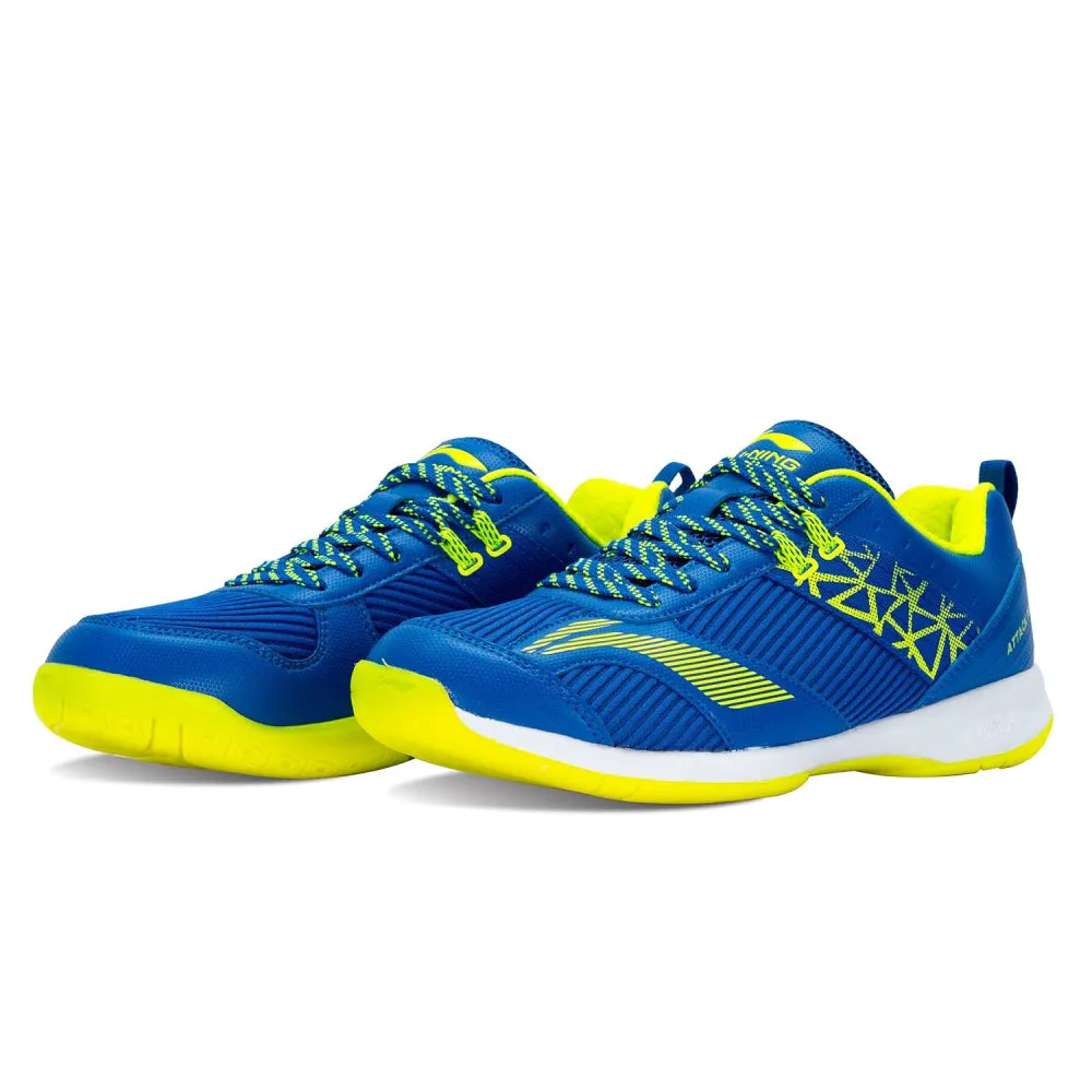 Li-Ning Men's Attack Pro IV Badminton Shoe (Blue/Lime)