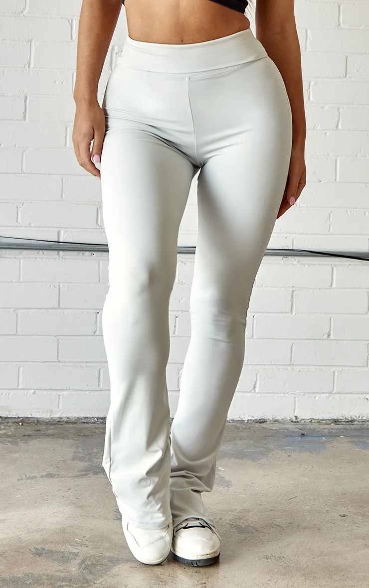 Light Grey Contour Sculpt Foldover Pant