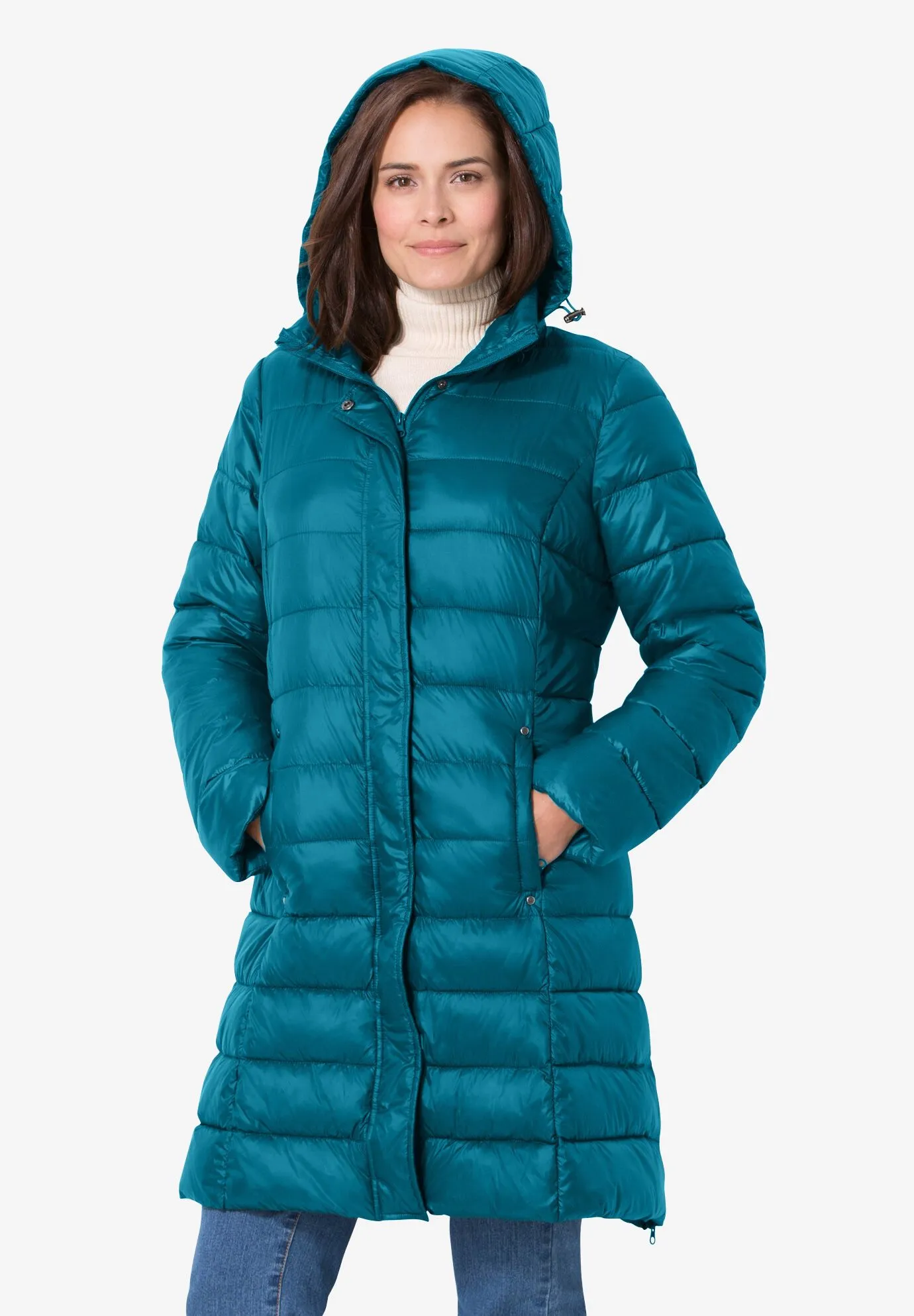 Long Packable Puffer Jacket