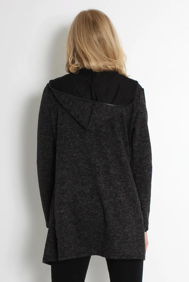 Lydia Dark Grey Hooded Jacket