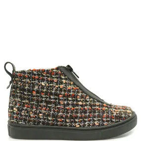 Manuela Tweed Zipper Sneaker Bootie