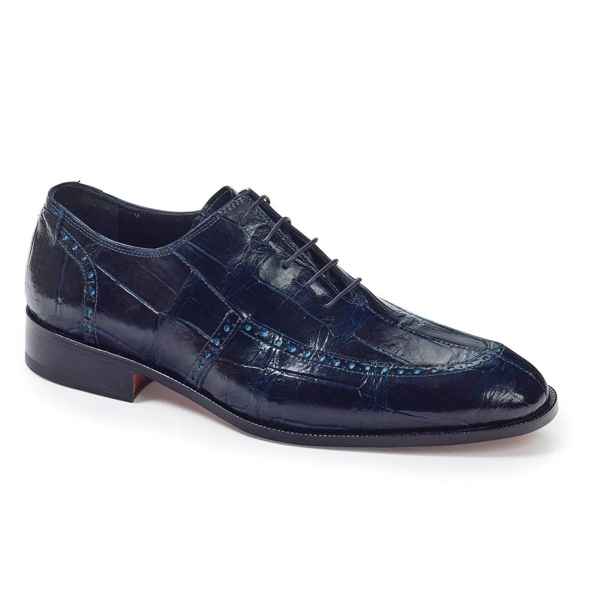 Mauri Men's Shoes Alligator Wonder Blue Oxfords Art 4869 (MA4653)