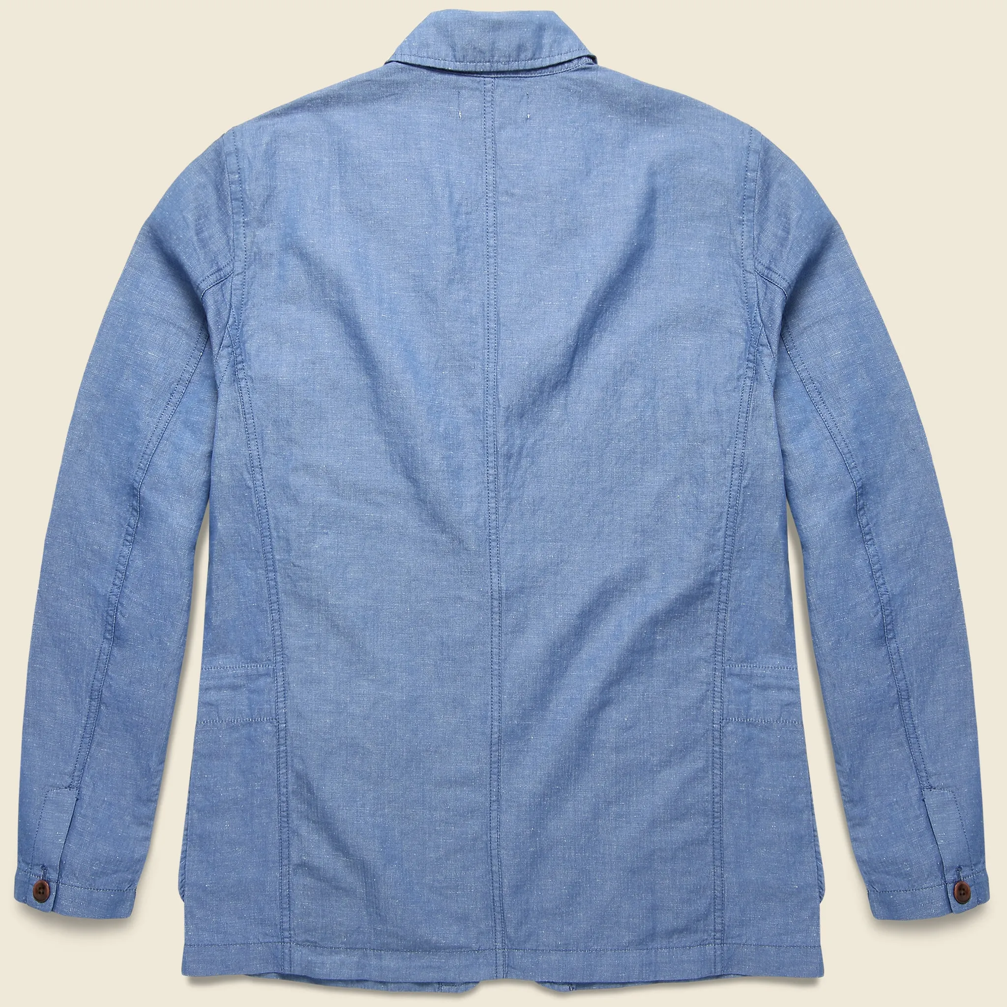 Mini Herringbone Sack Jacket - Light Blue