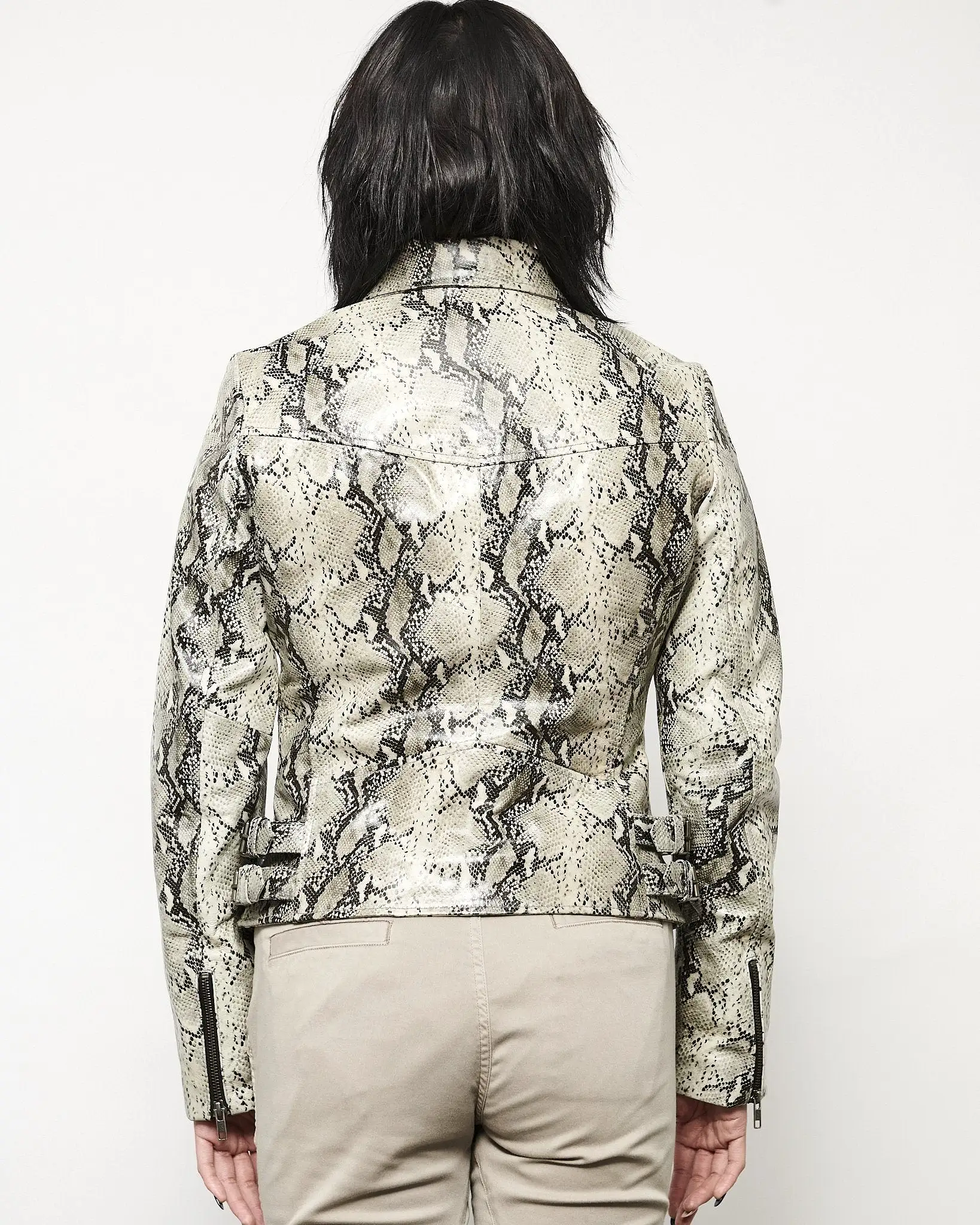 MODERN VICE SNAKESKIN MOTO JACKET