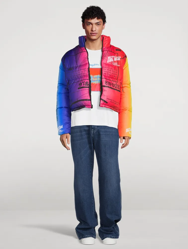 MSFTS Rainbow Puffer Jacket