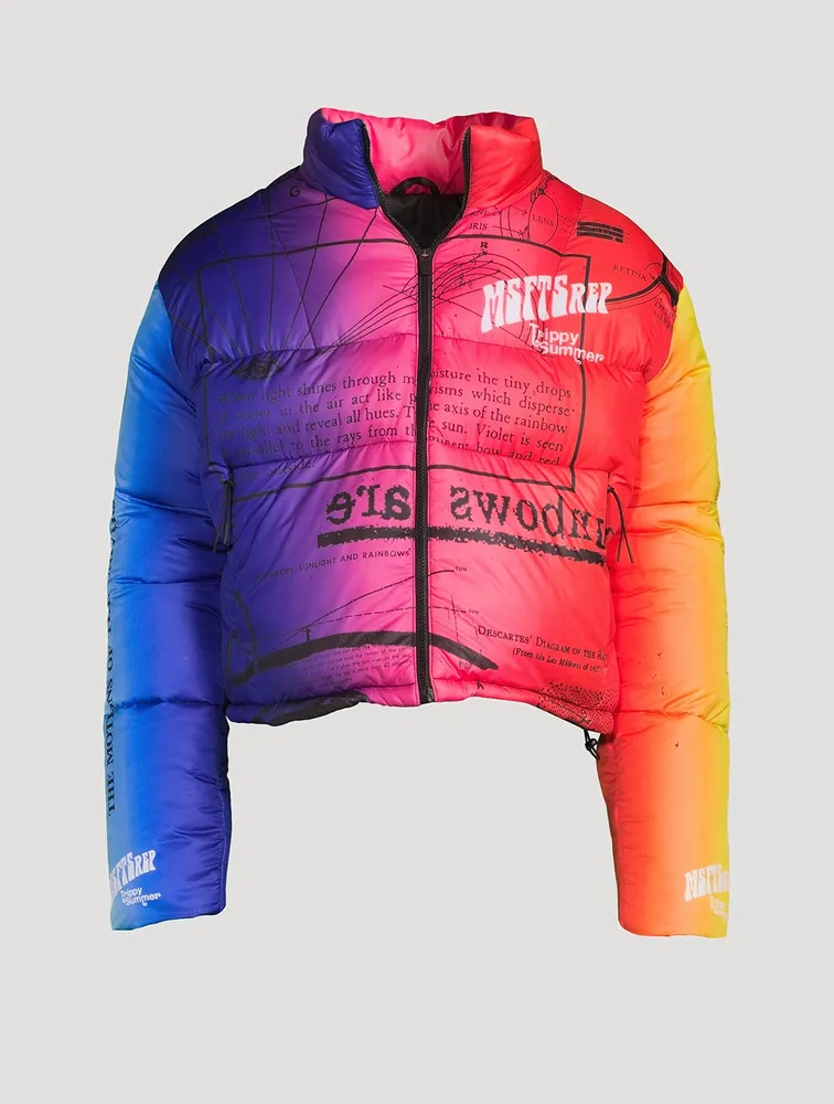 MSFTS Rainbow Puffer Jacket