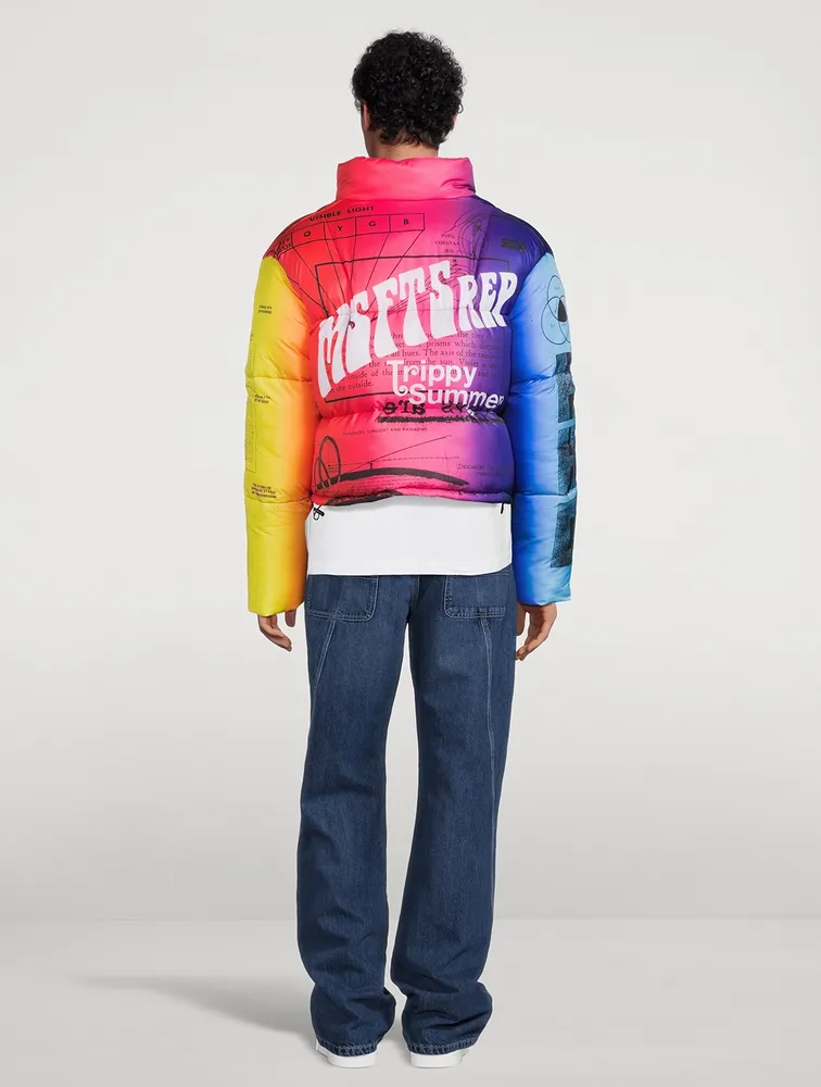 MSFTS Rainbow Puffer Jacket