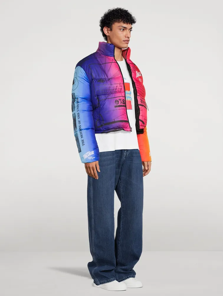 MSFTS Rainbow Puffer Jacket