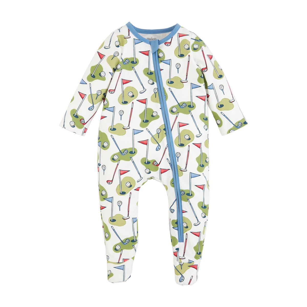 Mud Pie Blue Golf Print Sleeper