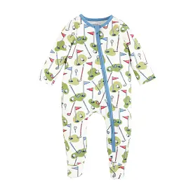 Mud Pie Blue Golf Print Sleeper