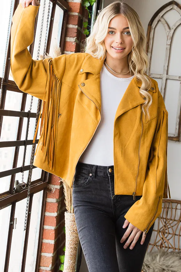 Mustard Moto Jacket