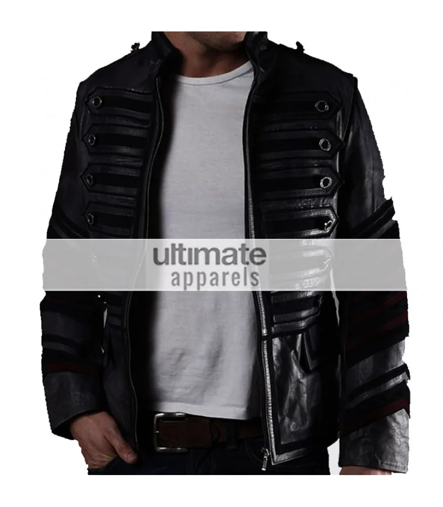 My Chemical Romance Rock Band Military Moto Black Jacket