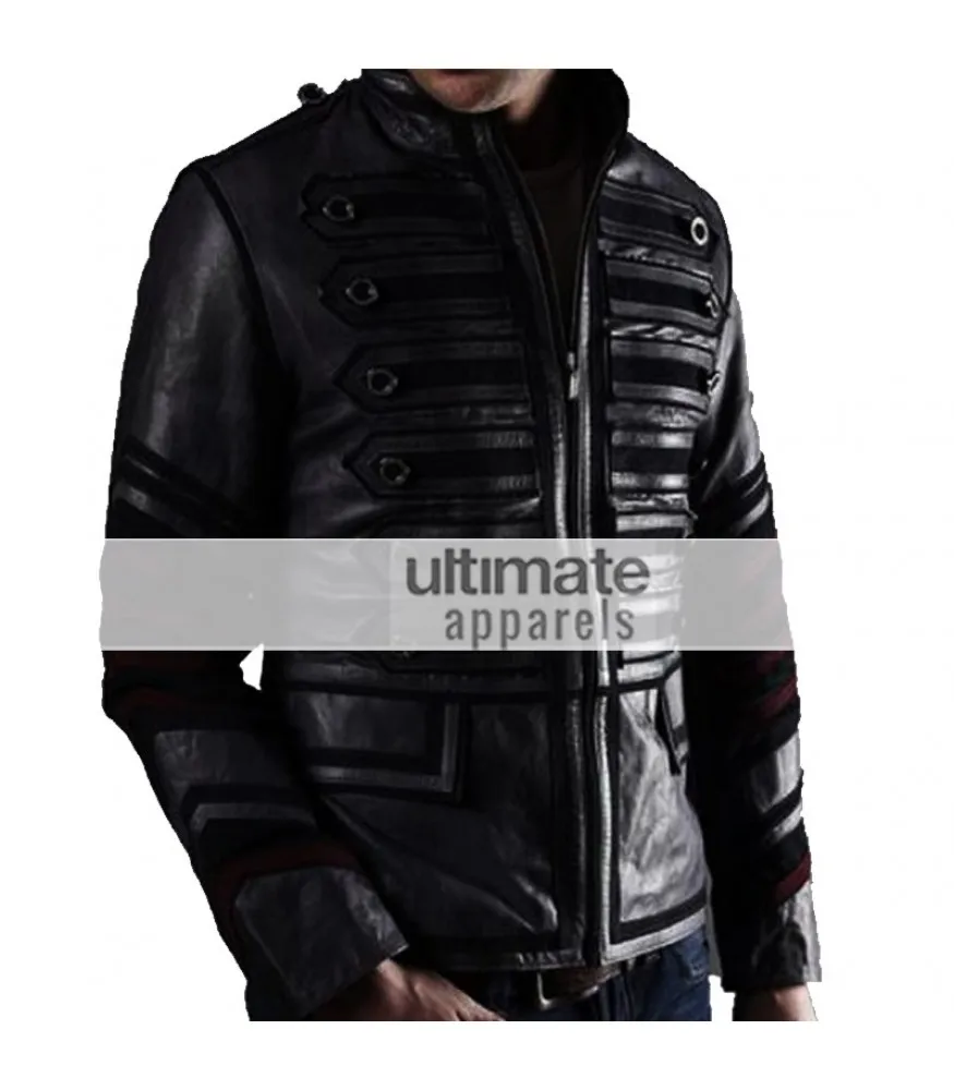 My Chemical Romance Rock Band Military Moto Black Jacket