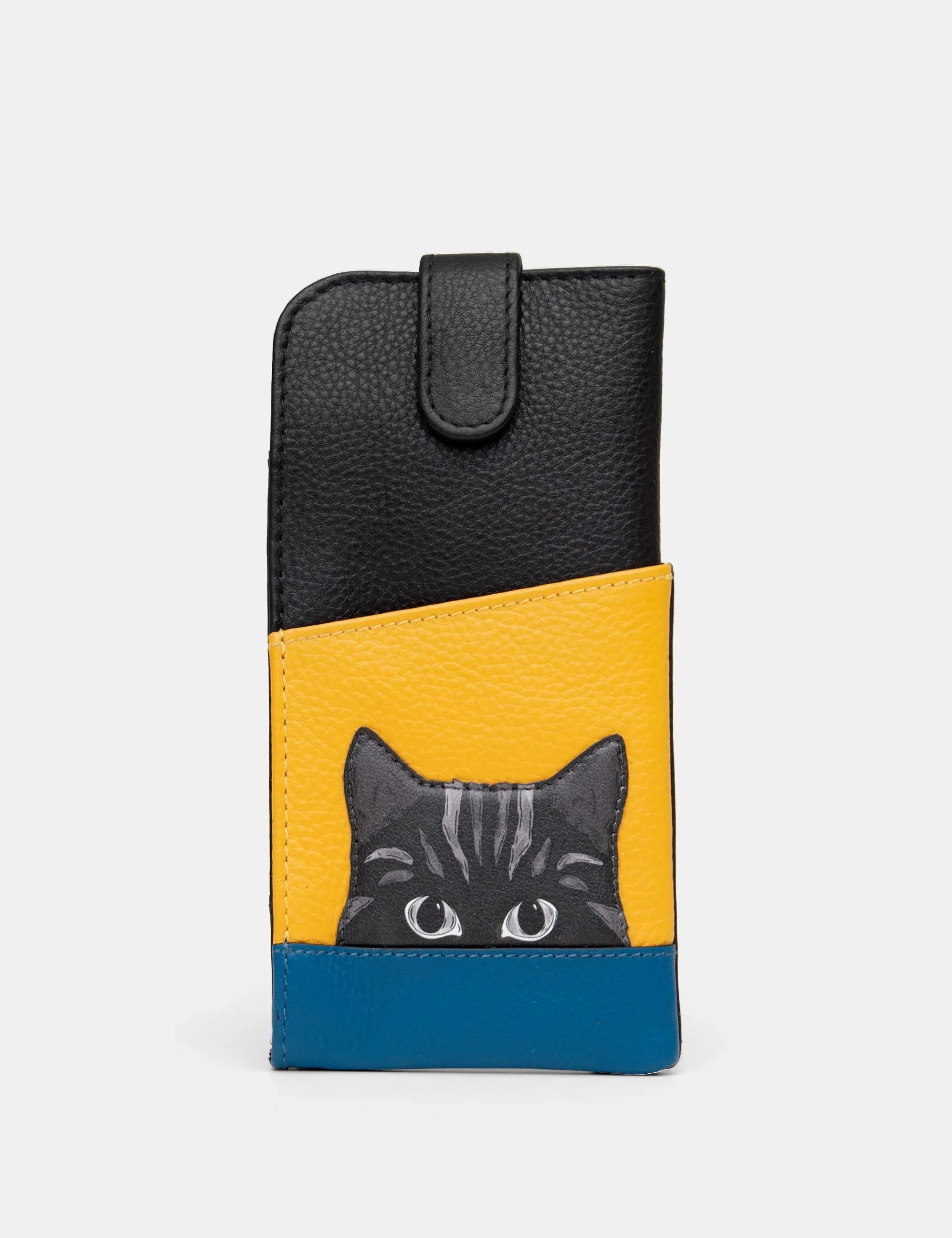 *NEW IN* Yoshi - Colour Block Cat Leather Glasses Case