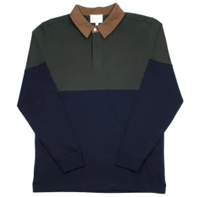 Norse Projects - Ruben Colour Block Polo - Beech Green